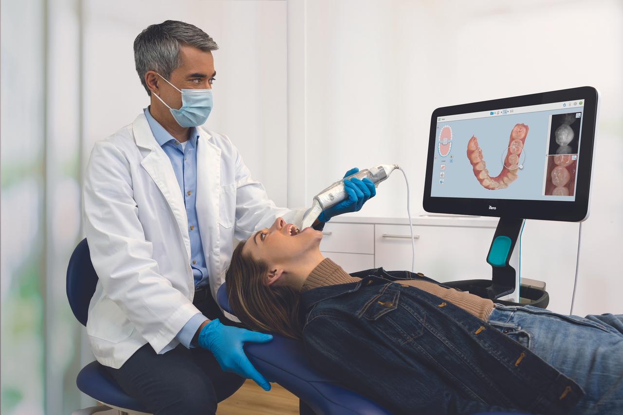 iTero Dental Scanner being used on a patient